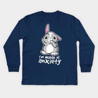 Bunny anxiety Kids Long Sleeve T-Shirt